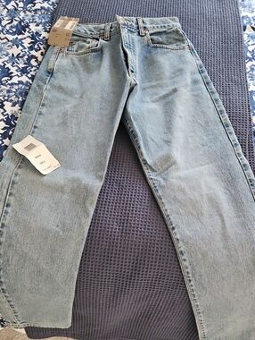 NWT 1990'S Calvin Klein Jeans Light Wash Straight High-Rise Jeans